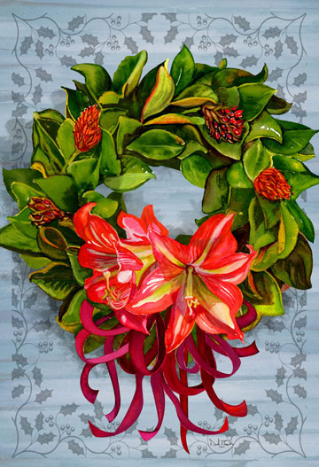 magnolia wreath
