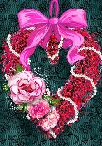 valentine wreath