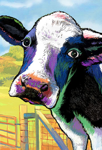 colorful cow